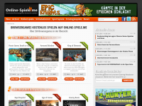 Screenshot des Blogs Online Spiele