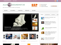 Screenshot des Blogs Alles-gesundheit.de