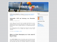Screenshot des Blogs Urlaub auf Sylt