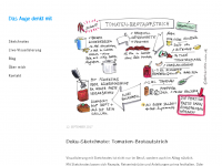 Screenshot des Blogs www.das-auge-denkt-mit.de