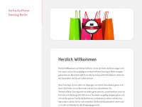 Screenshot des Blogs Verkaufsoffener Sonntag – Berlin