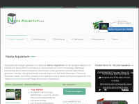 Screenshot des Blogs Nano-Aquarium