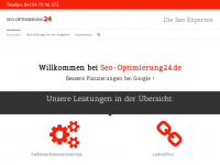 Screenshot des Blogs Seo Optimierung