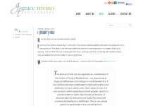Screenshot des Blogs Grace Trivino Photographs