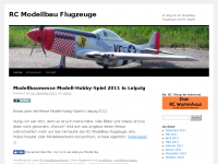 Screenshot des Blogs Ihr Blog für RC Flugzeuge und Segler im Modellbau