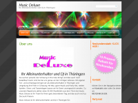 Screenshot des Blogs Music Deluxe – Ihr Alleinunterhalter und DJ in Thüringen