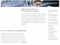 Screenshot des Blogs Management Theorien