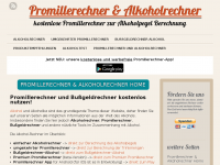 Screenshot des Blogs promille-alkohol-rechner