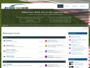 Screenshot des Blogs More Than Racing