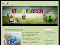 Screenshot des Blogs Herr Frosch
