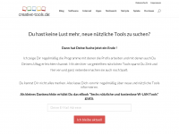 Screenshot des Blogs creative-tools | Software, Apps und nützliche Tools