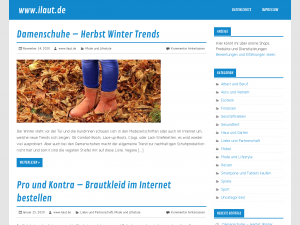 Screenshot des Blogs iLaut