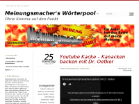 Screenshot des Blogs Meinungsmachers Wörterpool