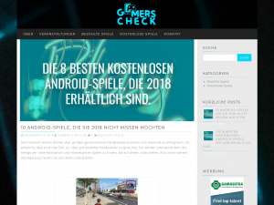Screenshot des Blogs GamersCheck