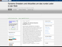 Screenshot des Blogs SG Dynamo Dresden 2011/12