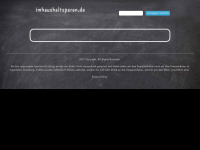 Screenshot des Blogs Im Haushalt Sparen