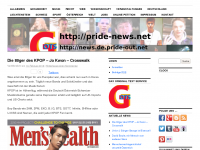 Screenshot des Blogs Pride-Out News
