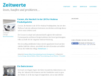 Screenshot des Blogs Zeitwerte – Wohn- und Dekorationsblog