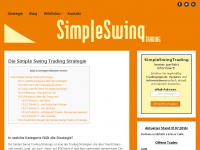 Screenshot des Blogs Simple Swing Trading