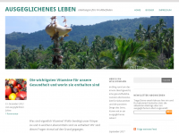 Screenshot des Blogs Ausgeglichenes Leben – Anleitungen fürs Wohlbefinden