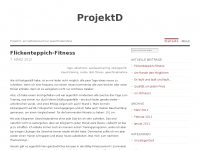 Screenshot des Blogs ProjektD