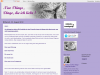 Screenshot des Blogs Nice Things – Dinge, die ich liebe !