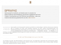 Screenshot des Blogs SPRAFKE – Anwaltskanzlei für Strafrecht