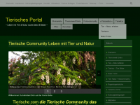Screenshot des Blogs Leben mit Tier & Natur sowie diese Erleben