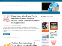 Screenshot des Blogs Katrin Weber Marketing