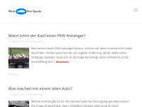 Screenshot des Blogs Meine Auto Tipps