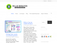 Screenshot des Blogs billigberaten.biz