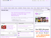 Screenshot des Blogs Das Portal Rund um den Frauensport