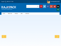 Screenshot des Blogs Verpackungen von Rajapack
