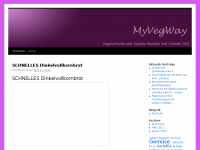 Screenshot des Blogs MyVegWay