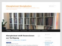 Screenshot des Blogs Klangheimat Blog