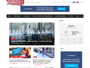 Screenshot des Blogs Mein Leben in Indonesien