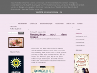 Screenshot des Blogs Ein Herz für Bücher