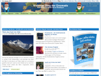 Screenshot des Blogs Weltreise Blog