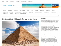 Screenshot des Blogs Die-Reise-Welt