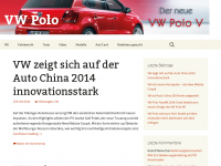 Screenshot des Blogs Der Blog zum neuen VW Polo