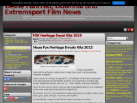 Screenshot des Blogs Riderzone Fahrrad, Downhill und Extremsport News