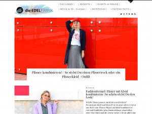 Screenshot des Blogs die edelfabrik