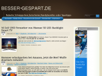 Screenshot des Blogs besser-gespart.de