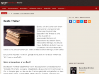 Screenshot des Blogs Psychothriller Bestseller Blog