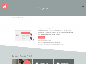 Screenshot des Blogs id23 Webdesign