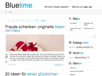 Screenshot des Blogs bluetime