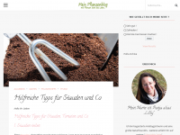 Screenshot des Blogs Mein Pflanzenblog
