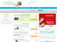 Screenshot des Blogs Preisvergleich auf Preis-tief.de