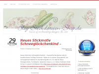 Screenshot des Blogs www.stickdateien-shop.de – home of embroidery designs & art