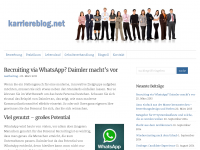 Screenshot des Blogs Karriere Blog